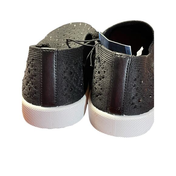 White Mountain Knit Stretch Bling Sneakers - New with Tags! 9 Black - Picture 4 of 12